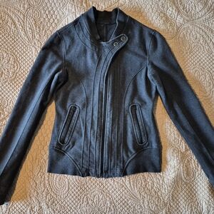Lululemon Athletica Dark Gray Bomber Jacket